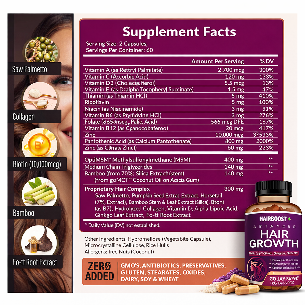 HairBoost + Advanced Hair Growth Formula