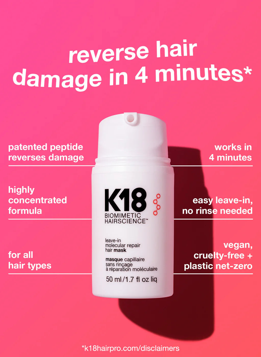 K18 Molecular Repair Hair Mask 50ml
