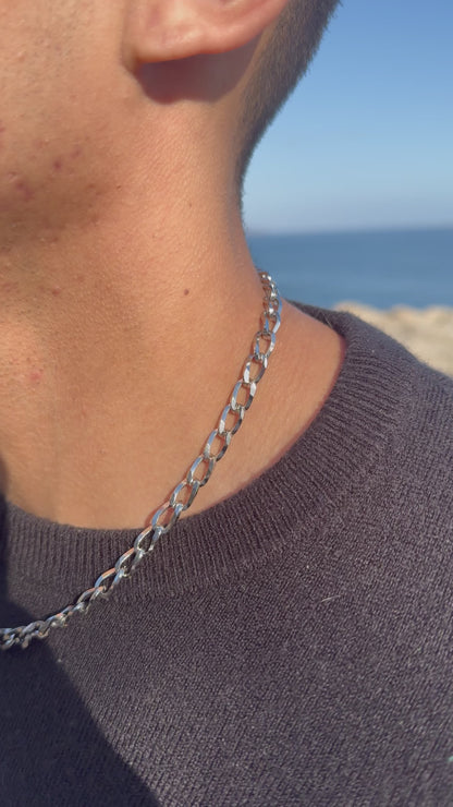 Cadena de Plata Corte Diamante para Hombres